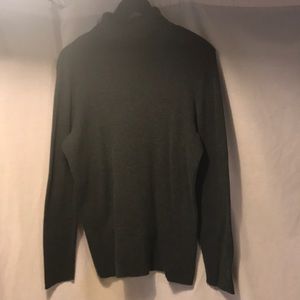 Lane Bryant Cotton Ribbed Grey Turtleneck